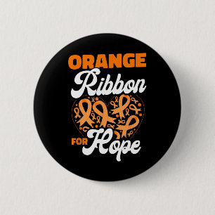 Oranges Band Für Hoffnung Blutkrebsbewusstsein Button