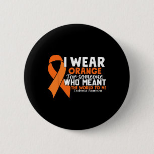 Oranges Band Leukämie-Bewusstsein Blutkrebs Button
