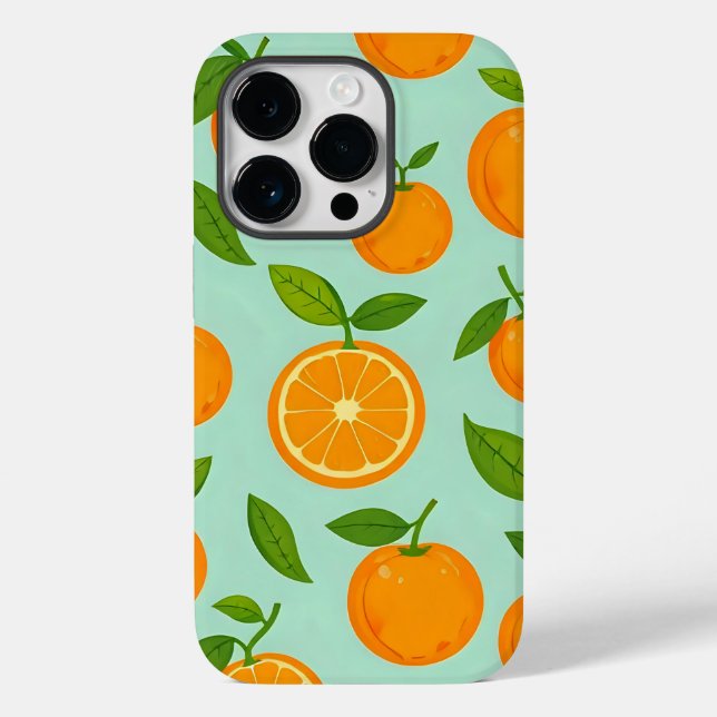 Oranges Case-Mate iPhone Hülle (Rückseite)