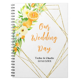 Oranges Citrus Wedding Planner Notizblock