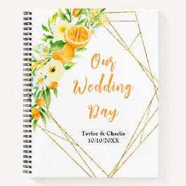 Oranges Citrus Wedding Planner Notizbuch