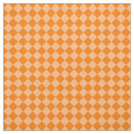 Oranges Diamantmuster mit Karomuster Stoff