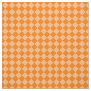 Oranges Diamantmuster mit Karomuster Stoff