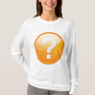 Oranges Fragezeichen Fett Modernes Symbol T-Shirt