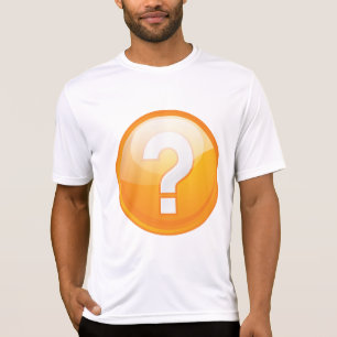 Oranges Fragezeichen Fett Modernes Symbol T-Shirt