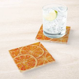 Oranges Glass Coaster Glasuntersetzer