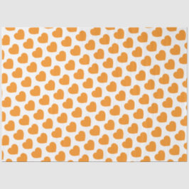Oranges Herz Modern Happy Liebesnotizen Liebe Seidenpapier