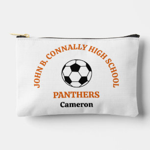 Oranges High-School-Fußballmannschaft Personalisie Zubehörtasche