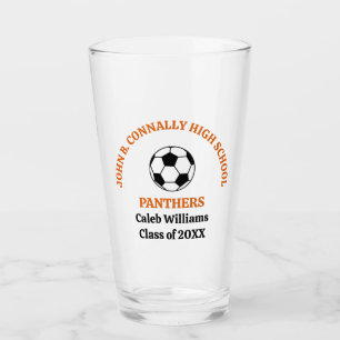 Oranges High-School-Fußballteam Personalisiert Glas