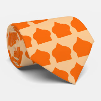 Oranges marokkanisches Musterdesign Krawatte