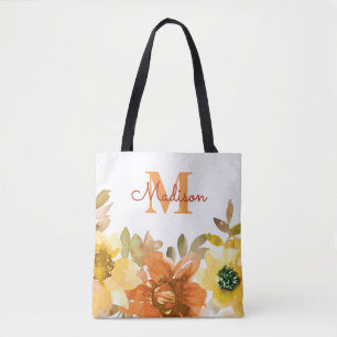 Oranges Monogramm-Name-Geschenk