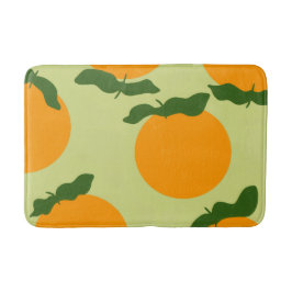 Oranges Musterdesign Badematte