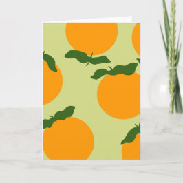 Oranges Musterdesign Karte