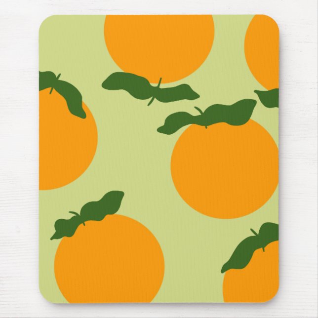 Oranges Musterdesign Mousepad (Vorne)