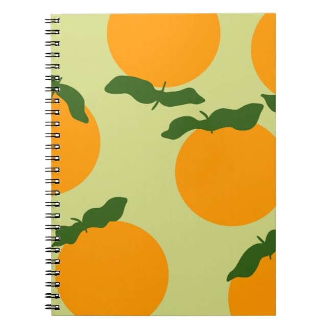 Oranges Musterdesign Notizblock (Vorderseite)