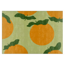 Oranges Musterdesign Schneidebrett