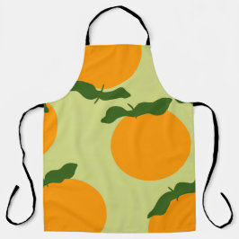 Oranges Musterdesign Schürze