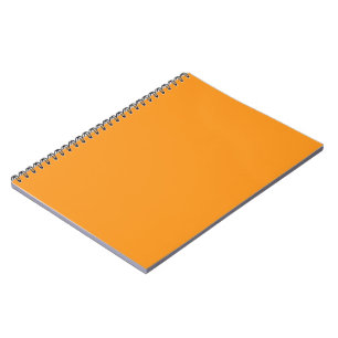 Oranges Notizbuch   Kräftiges minimalistisches Spi Notizblock