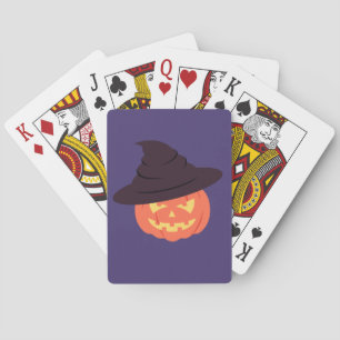 Oranges Retro-Kürbis-Poker-Karten Vintage Hallowee Spielkarten