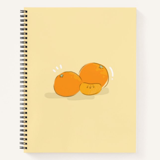 Oranges Spiral Notizbuch (Vorderseite)