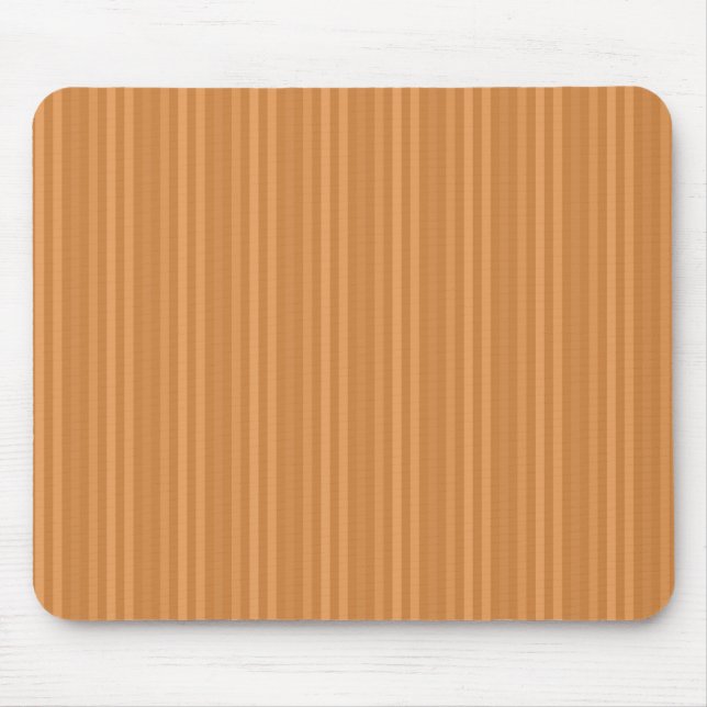 Oranges Streifenmuster vertikal Mousepad (Vorne)