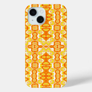 Oranges und gelbes geometrisches Muster Case-Mate iPhone Hülle