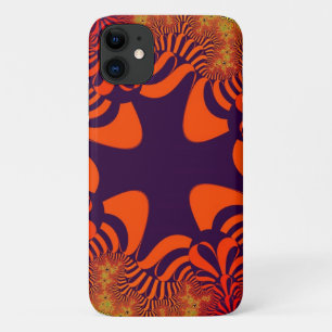 Oranges und Lila Kreuz Case-Mate iPhone Hülle