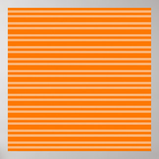 Orangestripe Nahtloses Muster Poster