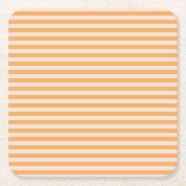 Orangestripe Rechteckiger Pappuntersetzer