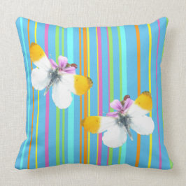 Orangetip Schmetterlinge Streifen Muster Kissen Ki