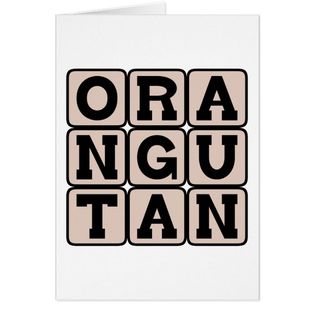 Orangutan, Asiatisch Große Ape (Vorne)