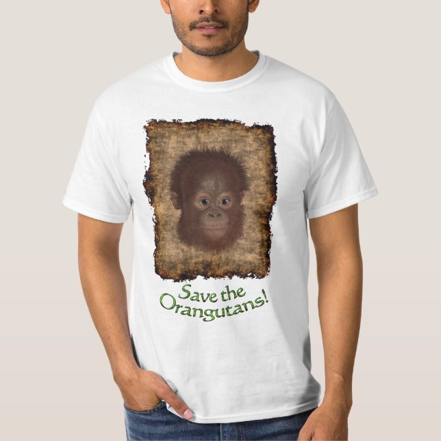 Orangutan Baby Face Wildlife-support-T - Shirt (Vorderseite)