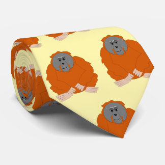 Orangutan Design Krawatte