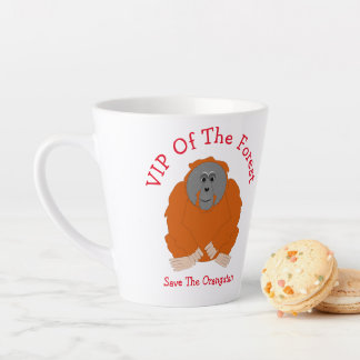 Orangutan Design Personalisiert Milchtasse