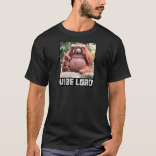 Orangutan mit Sonnenbrille Vibe Meme T-Shirt