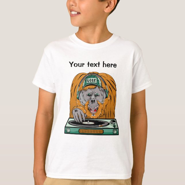 Orangutan Musik T-Shirt (Vorderseite)