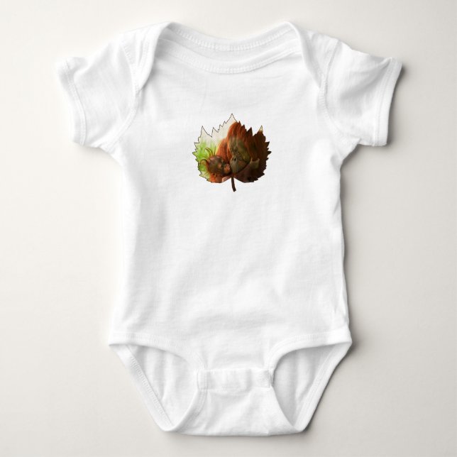 Orangutan Mutter und Baby T-Shirt (Vorderseite)