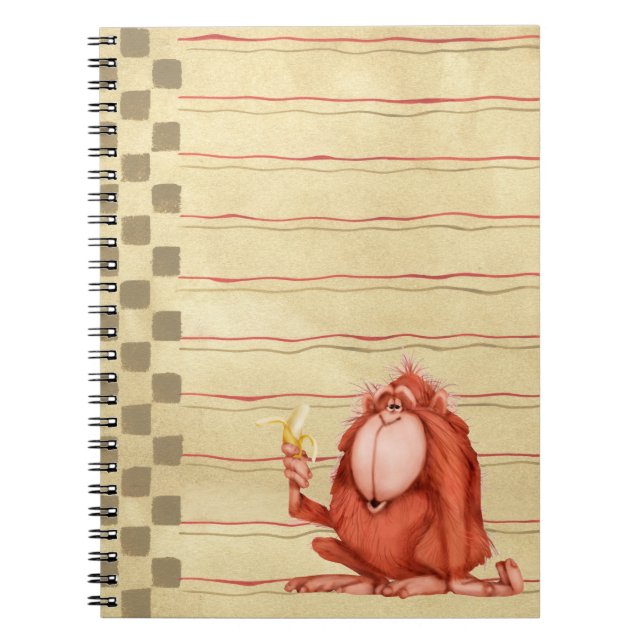 Orangutan - Notebook Notizblock (Vorderseite)