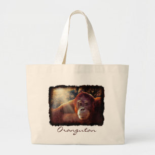 Orangutan Primat Wildlife Toag Jumbo Stoffbeutel