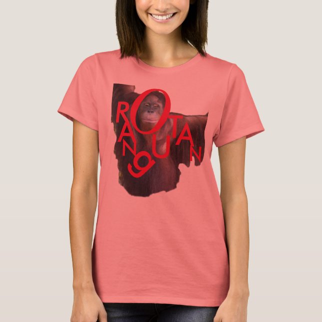 Orangutan-Rechtschreibung T-Shirt (Vorderseite)