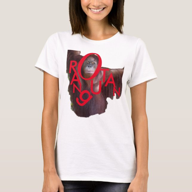 Orangutan-Rechtschreibung T-Shirt (Vorderseite)