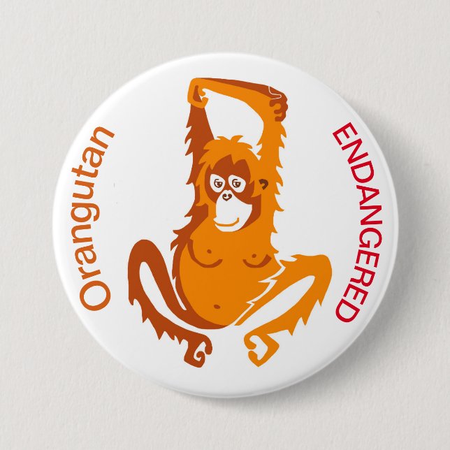 Orangutan - Schaltfläche Button (Vorderseite)