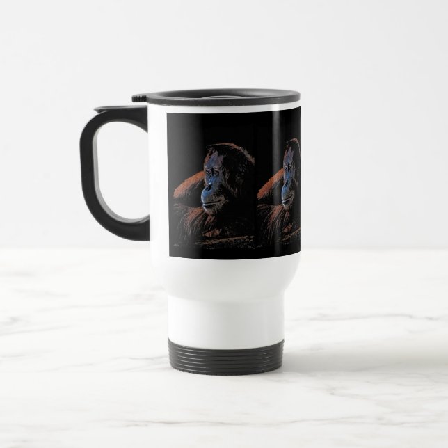 Orangutan-Tasse Reisebecher (Links)
