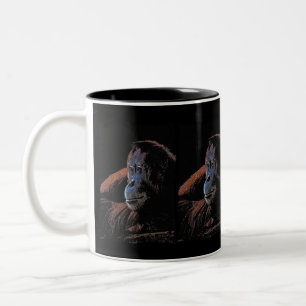Orangutan-Tasse Zweifarbige Tasse