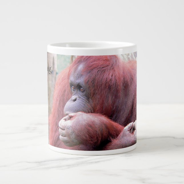 Orangutang-Tasse Jumbo-Tasse (Vorderseite)