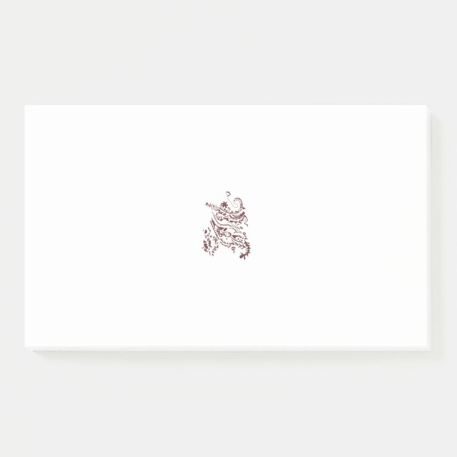 Orangy Red Dekordesign Post-it Klebezettel (Vorderseite)