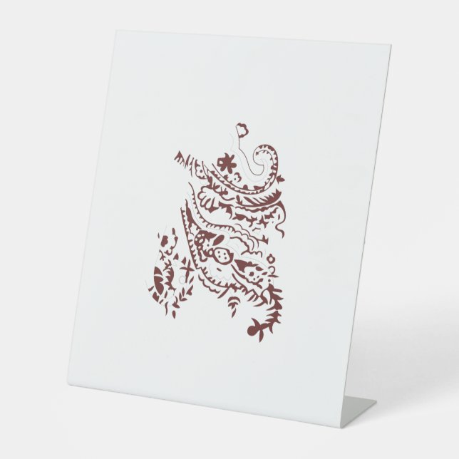 Orangy Red Dekordesign Sockelschild (Vorderseite)