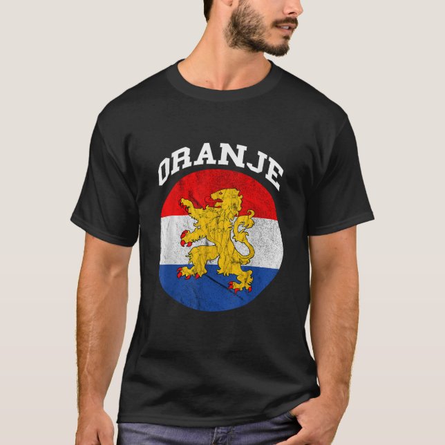 Oranje Coat of Arms Dutch Lion Niederlande Holland T-Shirt (Vorderseite)