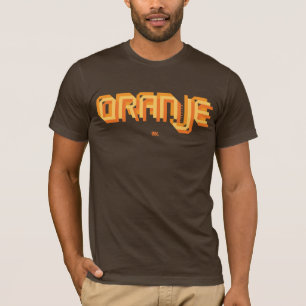 Oranje niederländischer Fußball - Brown-Shirt T-Shirt