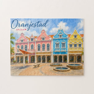 Oranjestad Aruba Karibikinsel Reise Souvenir Puzzle